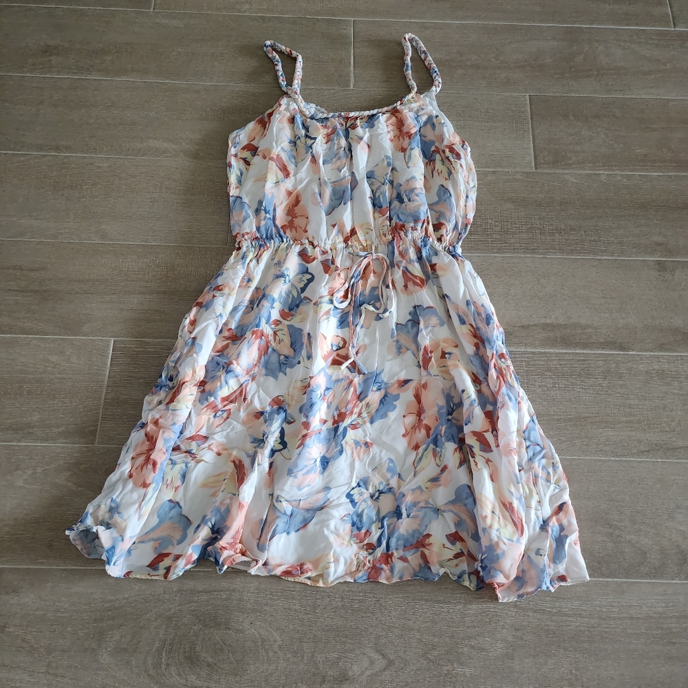 Jpie Froste Floral Silk Dress